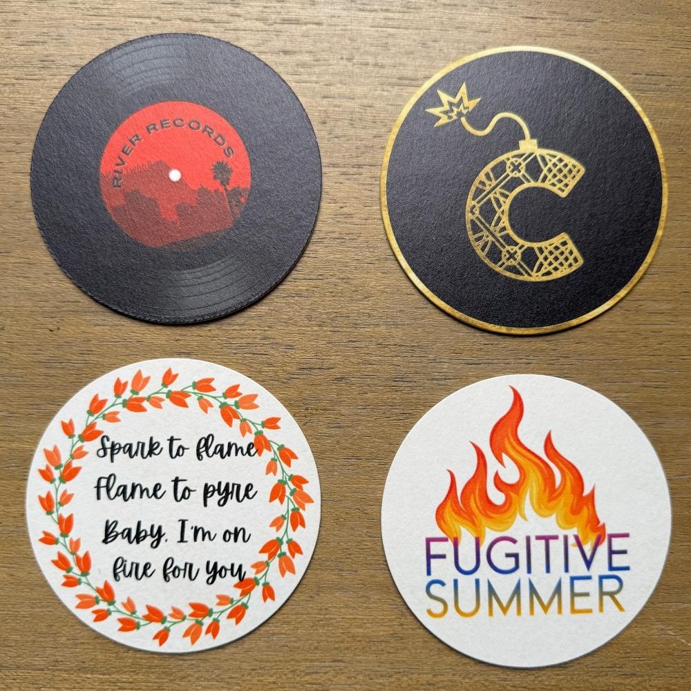 River Records 4-Piece Coaster Set